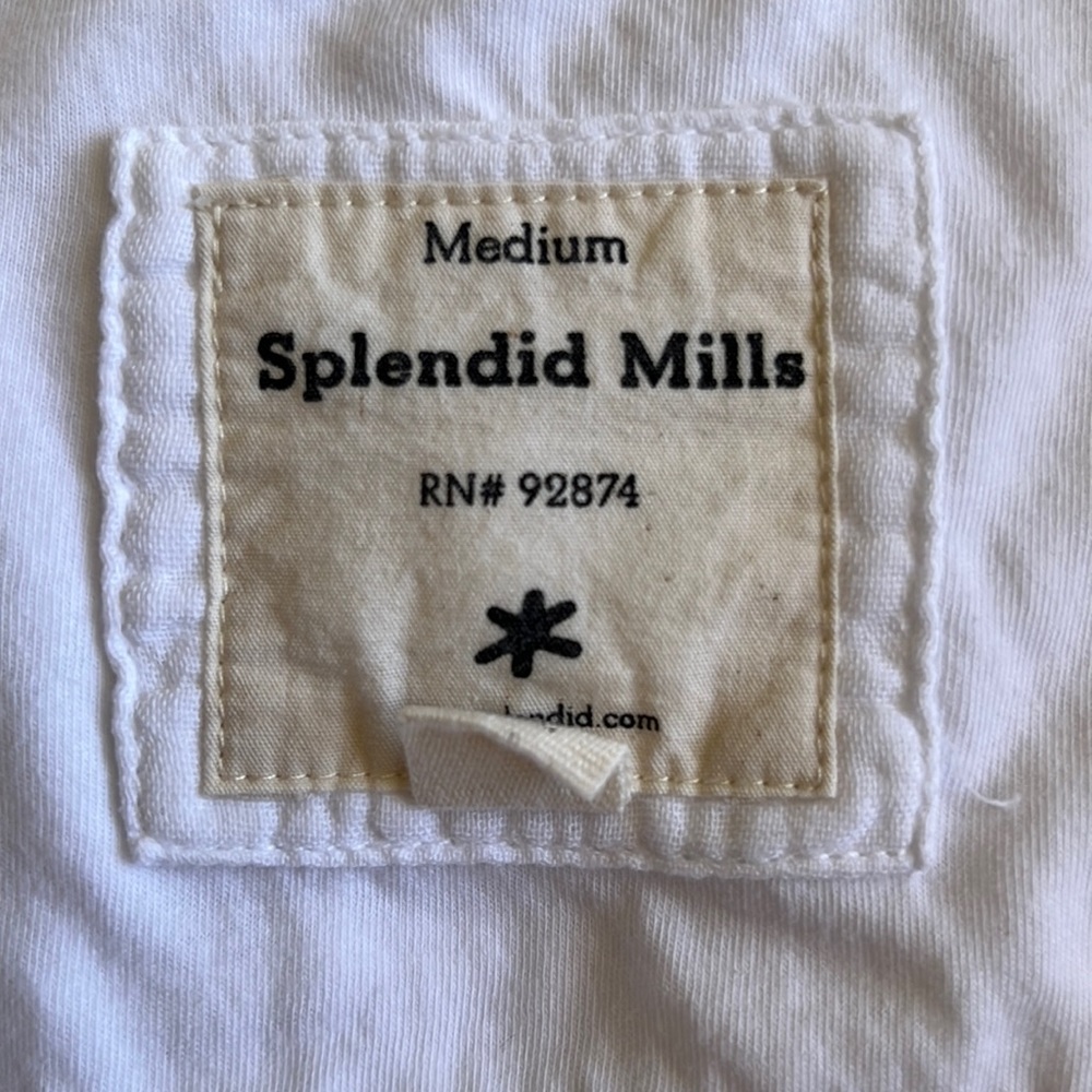 White splendid mills shirt